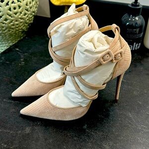 Christian Louboutin nude heels
